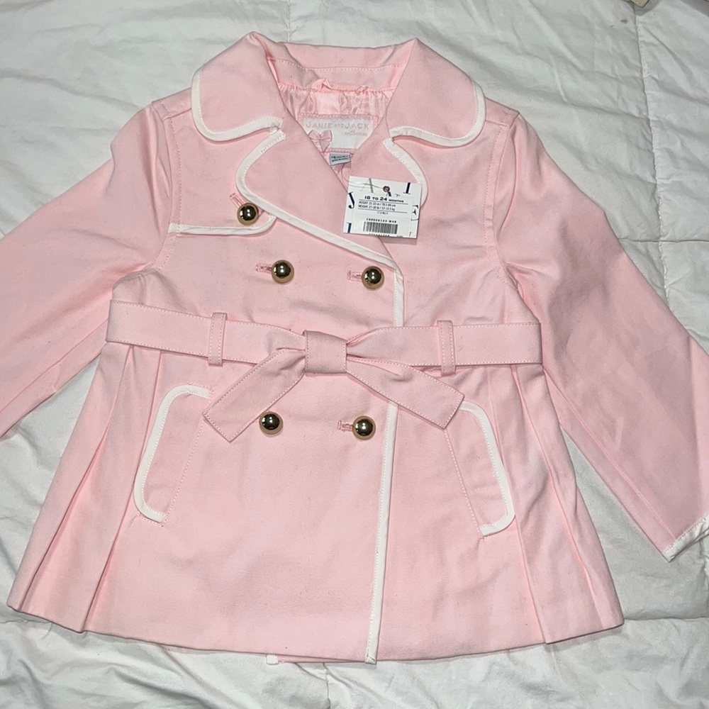 Janie and jack baby girl peacoat